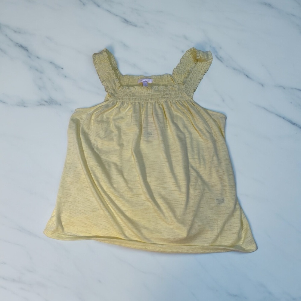 Lauren Conrad stretchy  flowy yellow  tank top NWT large